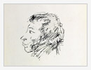 Pushkin, 1967, felt-tip pen on paper, 22x31 cm