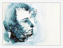 Pushkin, 1980, ink water-coloured on paper, 13x16 cm