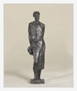 Chekhov Standing with Hat in Hand, 1960, 9x7x35 cm