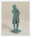 Pushkin Standing, with Arms folded, 1989, 6x6x20 cm