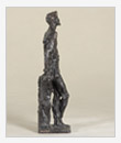 Chekhov Standing, Leaning, 1962, bronze, 18x26x50 cm