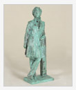 Pushkin Standing, 1952, bronze, 40x15x10 cm