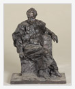 Chaikhovsky Seated, 1989, bronze, 12x21x29 cm