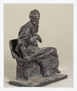 Chaikhovsky Seated, 1989, bronze, 12x21x29 cm