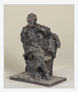 Chaikhovsky Seated, 1989, bronze, 12x21x29 cm