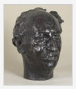 Man's Head, bronze, 30x38x40 cm