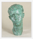 Portrait of a Boy, 1947, bronze, 19x23x34 cm, original in plaster