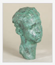 Portrait of a Boy, 1947, bronze, 19x23x34 cm, original in plaster