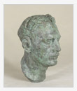 Portrait of an Egyptian, bronze, 19x25x35 cm, original in plaster