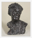 Portrait of the Actress Korchagina-Alexandrovskaya, 1958, bronze, cm 35x28x47, 	original in plaster