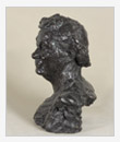 Portrait of the Actress Korchagina-Alexandrovskaya, 1958, bronze, cm 35x28x47, 	original in plaster