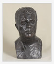 Portrait of the Musician G.V. Sviridov, 1977, bronze, 27x28x48 cm, original in plaster