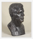 Portrait of the Musician G.V. Sviridov, 1977, bronze, 27x28x48 cm, original in plaster