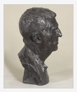 Portrait of the Musician G.V. Sviridov, 1977, bronze, 27x28x48 cm, original in plaster