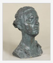 Portrait of a Woman, bronze, 30x32x42 cm