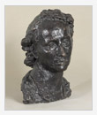 Portrait of I.E. Ghibshman, 1961, bronze, 45x27x30 cm, original in plaster