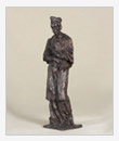 St. Charles Borromeo, 1992, bronze, 13x11x42 cm