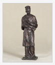 St. Charles Borromeo, 1992, bronze, 13x11x42 cm