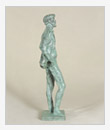 Chekhov Standing, 1965, bronze, 67x15x20 cm, original in cast iron