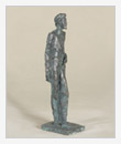 Chekhov Standing, Leaning, 1965, bronze, 31x11x13 cm