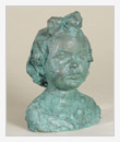 Portrait of the Artist's Daughter, bronze, 22x18x30 cm, original in plaster