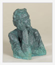 Pushkin, 1989, bronze, 16x12x22 cm